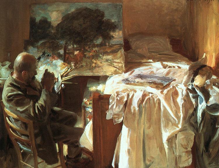 John Singer Sargent An Artist in his Studio Sweden oil painting art